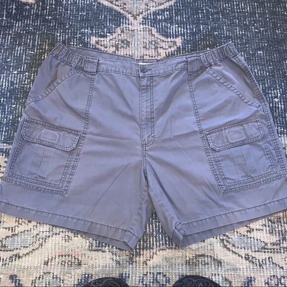 Savane Men's gray diesel cargo hiking shorts with elastic sides 44 - Picture 1 of 5